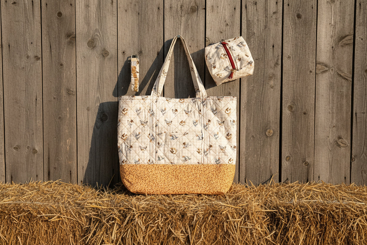 The Dottie Bundle Tote, Personal Bag, Keychain