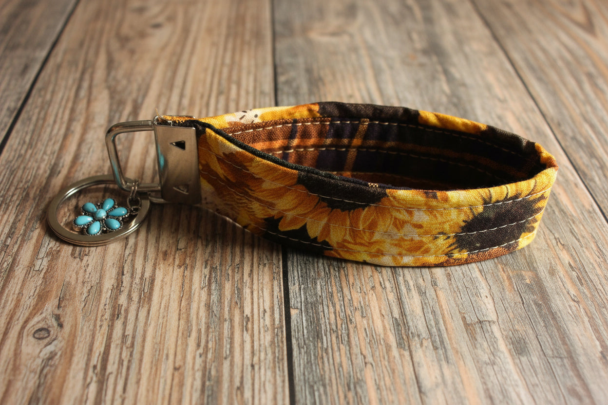 Sunflower Fields Keychain