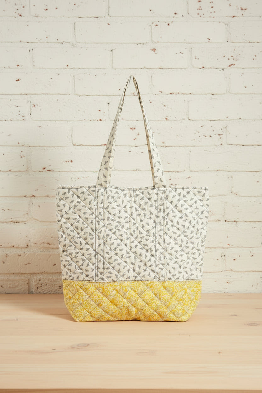 Flowers and Bees Bundle Tote, Personal Bag, Keychain