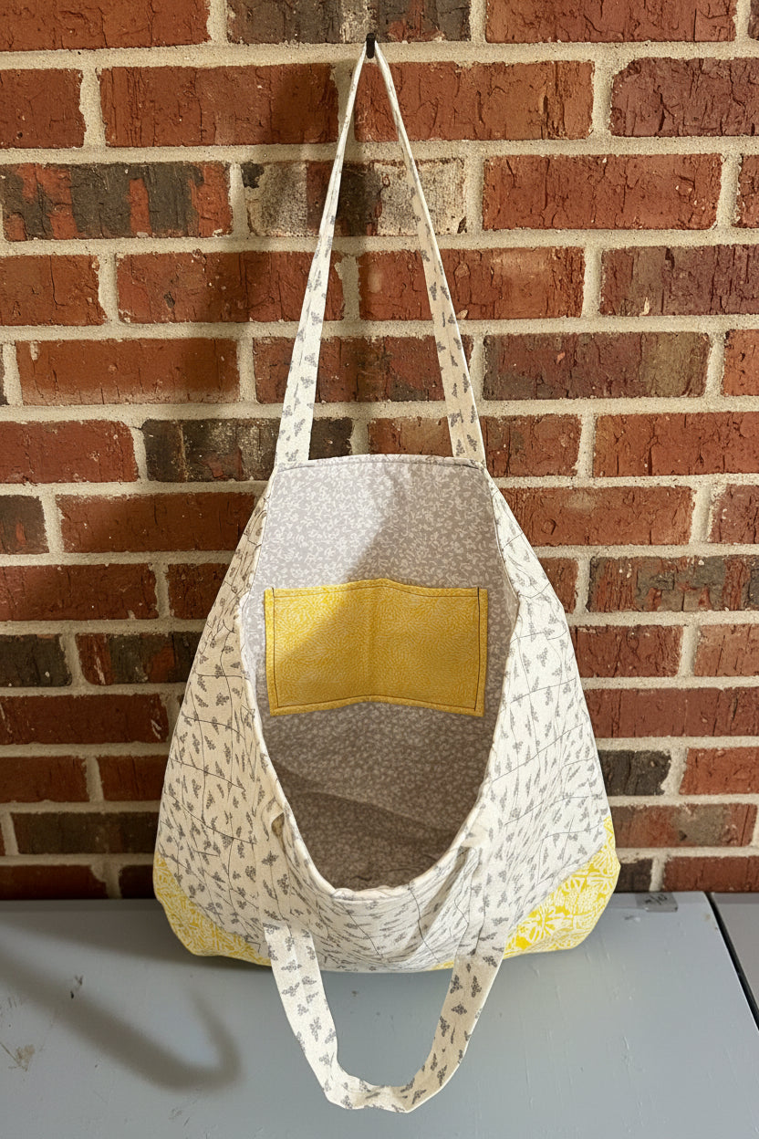 Flowers and Bees Bundle Tote, Personal Bag, Keychain