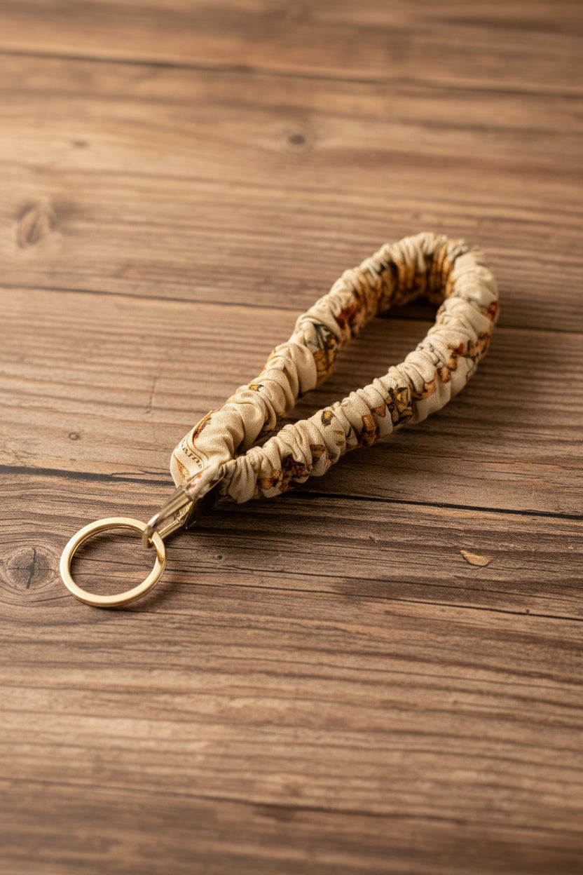 Chicken Print Scrunchie Keychain