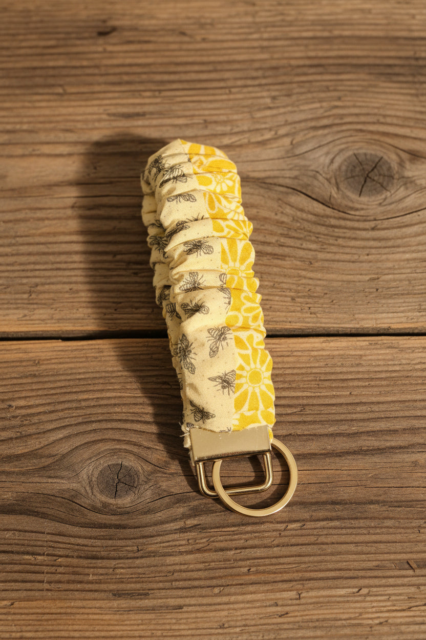 Flowers and Bees Bundle Tote, Personal Bag, Keychain